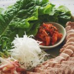 たっぷり野菜を食べられる☆茹で豚の手巻きサラダ（보쌈ポッサム）レシピ