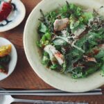 レシピ：茹で豚とえごまの韓国風サラダ丼